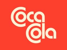 the logo for coca cola is shown on a red background with white letters that spell coca cola