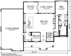 the first floor plan for this house