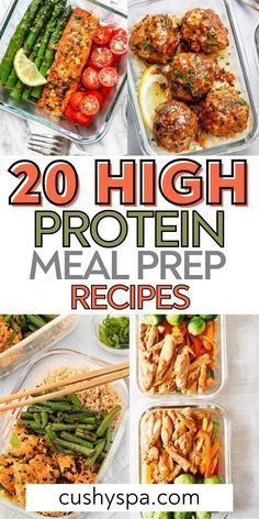 20 high protein meal prep recipes