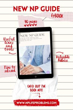 a tablet with the text new n p guide on it