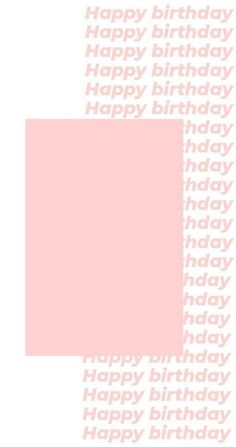 a pink birthday card with the words happy birthday on it