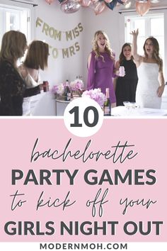 bachelor party games to kick off your girls night out