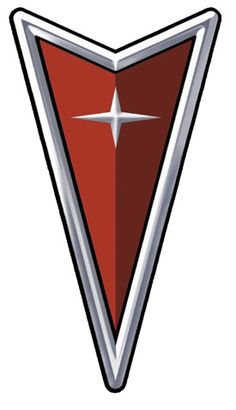 a red and silver emblem with a star on it