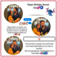 happy birthday special message for husband and wife from daughter to son in english or spanish