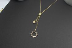 Keep your face to the sun and you will never see the shadows. This Starburst Sun moon star lariat Y necklace is such an inspirational wanderlust gift ,It is a classic elegance both for yourself or your best friends and it's ideal for her to wear it on your special day. This Sparking diamond Sun moon Star drop necklace is definitely one of most motivational and inspirational jewelry that every woman should wear it Both Gold and Silver Available!! ** 14K Gold filled chain and clasp * Adorable Glos Elegant Adjustable Sun And Moon Necklace, Adjustable Elegant Jewelry With Sun And Moon Design, Elegant Adjustable Jewelry With Sun And Moon Design, Galaxy Jewelry, Initial Gifts, Best Friend Jewelry, Inspirational Jewelry, Celestial Necklace, Sun Moon Stars