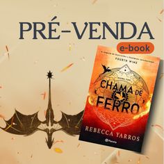 a book cover for the novel chama de ferro by regcia yarros