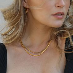 Parisian rope chain necklace in 18k gold vermeil.. 18k gold vermeil (.925 sterling silver) 16'' length + 2'' extension 3mm width Yellow Gold Plated Rope Chain Necklace, Dainty 14k Gold Rope Chain Necklace, Dainty 14k Gold Rope Style Necklace, Gold-plated Rope Chain Necklace, Gold Necklaces With Rope Chain And Link Shape, Gold Plated Rope Chain Necklace, Elegant Gold Tarnish Resistant Rope Chain Necklace, Everyday Yellow Gold Plated Snake Chain Necklace, Dainty Yellow Gold Rope Chain Jewelry