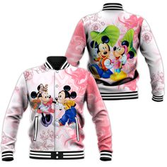 Product: 6XL Jacket Collection, Mickey Mouse Minnie Mouse, Disney Gift, Street Fashion Men Streetwear, Mickey And Minnie, Zipper Jacket, Baseball Jacket, Jacket Design, Sustainable Fabrics