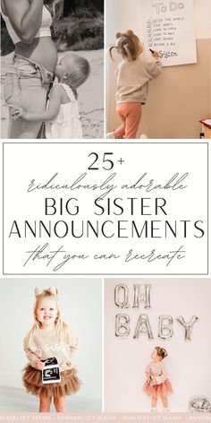 the 25 best big sister announcements for your baby