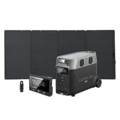 an image of a portable generator set up