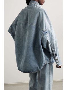 PETAR PETROV Oversized denim jacket | NET-A-PORTER Denim Jacket Trend, Petar Petrov, Oversized Jean Jacket, Oversized Jeans, Oversized Denim Jacket, Oversized Jacket, Denim Jacket Women, Casual Jacket, Net A Porter