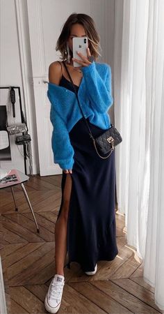 Maxi Dress Outfit, Mode Casual, Mode Inspo, Looks Style, Looks Vintage, Black Skirt