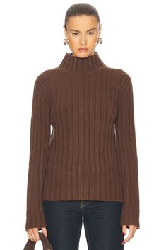 52% merino wool 31% nylon 11% cashmere 6% spandex.  Made in China.  Hand wash.  Chunky ribbed fabric.  .  .  .  .  .  .  .  .  .  .  .  . Accessories Brand, Youth Culture, Beige Sweater, Wool Blend Sweater, Emphasis, Proenza Schouler, Ribbed Fabric, White Sweaters, Knitwear Women