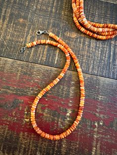 The Uppsala Necklace in Orange Spiny Oyster Jewelry, Spiny Oyster Jewelry, Navajo Pearls, Native American Artists, Colors Orange, Royston Turquoise, Spiny Oyster, Sleeping Beauty Turquoise, Western Jewelry