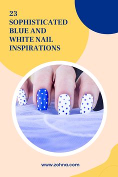 Transform your nails with our enchanting blue and white manicure ideas. Explore 23 elegant designs for inspiration. White Manicure Ideas, Blue And White Nail, Nails 23, Blue Ombre Nails, White Manicure, White And Silver Nails