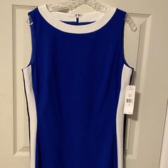 Sleeveless Blue And White Ralph Lauren Dress Ralph Lauren Summer Dresses For Work, Ralph Lauren Sleeveless Dress, Elegant Sleeveless Ralph Lauren Dresses, Ralph Lauren Blue Summer Dress, Casual Blue Ralph Lauren Dress, Elegant White Ralph Lauren Dress, Purple Drapes, Gauzy Dress, Black Ruched Dress