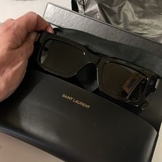 Brand New, Never Worn Sunglasses Aesthetic Men, Guys Sunglasses, Ysl Glasses, Boxer Aesthetic, Ysl Fashion, Ysl Sunglasses, Mens Designer Sunglasses, Saint Laurent Accessories, Saint Laurent Sunglasses