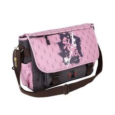 You will love this pink and black Messenger Bag featuring Nazuko Kamado, the central character of the popular Japanese anime "Demon Slayer" (Kametsu no Yaiba in Japanese). This trendy and very girly look makes it the ideal school bag to go to school with style and elegance. The Nezuko Messenger Bag: an ideal bag to carry your favorite things If you like the Japanese anime franchise Demon Slayer, you will love our Nezuko Messenger Bag. The anime made by the animation studio Ufotable has quickly g Harajuku Style Pink Bags For Back To School, Pink Harajuku Style Back-to-school Bags, Pink Bags With Case For Daily Use, Pink Harajuku Satchel For Travel, Harajuku Style Pink Shoulder Bag For Back To School, Pink Satchel For School, Black Rectangular Bag With Anime Print, Anime Print Bags For Everyday Use, Harajuku Style Pink Bag For Cosplay