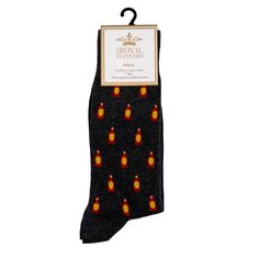 Sometimes men can be hard to shop for, but we make it easy with our playfully printed pair of socks! Charcoal/Red/Yellow One Size