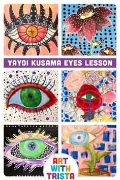 art with trista's poster for the yoyo kusama eyes lesson