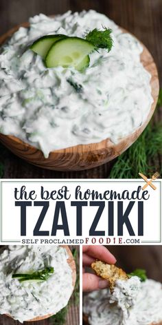 the best homemade tzatzki dip recipe with cucumber and dill