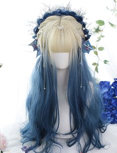 Character Hairstyles, Korean Hair Color, Style Types, Hair References, Long Curly Wig, Dyed Hair Inspiration