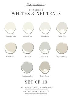 the best selling white and neutrals paint colors