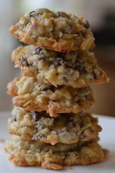 three cookies stacked on top of each other