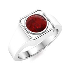 The Buyer Must Be Reads All details about This Product Material  92.5 Sterling Silver, . Gemstone Type   Natural AAA Garnet  Gemstone Shape     Round Gemstone color    As Picture  . Style  Art Deco Quality  AAA . Ring For   Man Garnet Gemstone, Rings Simple, Minimalist Rings, Gemstone Colors, 925 Sterling Silver Ring, Promise Rings, Unique Rings, Garnet, Gemstone Rings