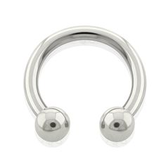 Sold as a Single Piece Implant Grade Titanium Internally Threaded Horseshoe Ring with Balls, Omega Circular Gauge: 16g (1.2mm) & 14g (1.6mm) Diameter: 5/16" (8mm), 3/8" (10mm), 7/16" (11mm), 1/2" (12mm) Beads: 3mm & 4mm COMMONLY WORN IN: EARLOBES, SENSITIVE LOBES, STRETCHED LOBES, CARTILAGE, HELIX, CONCH, DAITH, ROOK, TRAGUS, EYEBROW, SEPTUM, LIP LOBE, NOSE, HORSESHOE, SMILEY, SPIDER BITES, SNAKE BITES, RING, RINGS, BODY JEWELRY, BODY PIERCING, PIERCINGS Our 16g - 14g Horseshoe Rings, Omega Circ Helix Rings, Helix Ring, Stretched Lobes, Horseshoe Ring, Red Opal, Circular Barbell, Extreme Close Up, Septum Jewelry, Daith Piercing