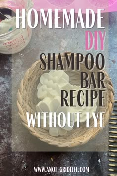 homemade diy shampoo bar recipe without live