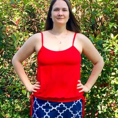 I love the ruched band option on the Lakeshore Tank pattern! It's a small detail that really sets it apart. The Lakeshore Tank is a loose fit tank pattern with a built-in shelf bra. The spaghetti straps allow for multiple back strap options. There is a high or low neckline and maternity and nursing options! Pattern link in bio #5outof4patterns #sewingpatterns #5oo4 #pdf #isew #sewcialists #handmadewardrobe #sewing #sew #sewingproject #fabric #handmadeclothing #isewmyownclothes #sewersofins Low Neckline, Handmade Wardrobe, Maternity Nursing, Handmade Clothes, Pdf Sewing Patterns, Tankini, Spaghetti Strap, Loose Fitting, Sewing Patterns