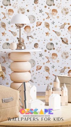 Looking for a unique and fun way to transform your little boy's nursery or bedroom? Our easy-to-apply Ozscape wallpaper designs feature dinosaurs, space, nature, and more! Give him a room that reflects his adventurous spirit and love for the great outdoors. Shop the collection today! Babies Wallpaper, Modern Nursery Room, Nursery Room Wall Decor, Sleeping Babies, Toddler Boys Room, Space Baby, Baby Wallpaper