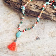 A beautiful Oceanic inspired bohemian necklace that can be paired with our Oceano bracelet set!  All of our jewelry is handcrafted with materials that come from Brazil. Bohemian Multi-strand Beaded Bracelets With 108 Beads, Turquoise Beaded Long Necklace For Festivals, Long Turquoise Beaded Necklace For Festivals, Bohemian Multi-strand Bracelets For Beach, Bohemian Multi-strand Hand Wrapped Beads, Bohemian Summer Beaded Bracelets Hand-strung, Handmade Bohemian Multi-strand Bracelets, Hand-strung Bohemian Beaded Bracelets For Summer, Bohemian Hand-strung Beaded Bracelets For Summer