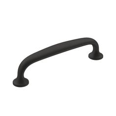 a black handle on a white background