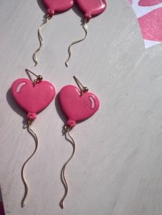 Balloons Earrings ,dangled Heart Earrings, Valentines Day Earrings ,dangled Earrings, Polymer Clay Earrings, Gift for Her - Etsy Valentine Day Earrings, Valentine’s Day Earrings, Kawaii Clay, Valentines Day Earrings, Valentines Day Jewelry, Balloon Earrings, Valentine Earrings, Clay Pendants, Earrings Polymer