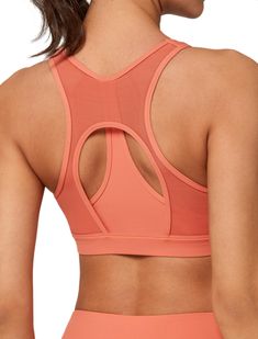 PRICES MAY VARY. MESH SPLICING SPORTS BRA - The mesh patch is used to increase heat ventilation, especially in heated workout or training environment. The fabric of women sports bra is breathable, sweat-absorbent, soft, comfortable, stretchy and light weight. Your shirt moves with you and doesn’t tug against the bra like some of those microfiber ones. RACERBACK - The sports bra is designed for shock absorption and motion reduction with a full-coverage fit and a wide underband construction. What' Cheap Nylon Sports Bra With Light Support, Sports Bras With Underwire, Cheap Sports Bra With Mesh Back For Workout, Cheap Nylon Sports Bra For Yoga, Cheap Sports Bra With Medium Bust Support, Sports Bra Full Coverage, Cheap Light Support Sports Bra For Yoga, Cheap Fitted Sports Bra With Mesh Back, Cheap Racerback Top For Yoga