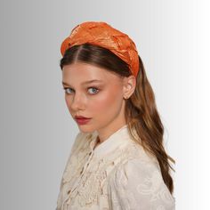 Experience the fusion of style and comfort with our Luxury Braided Headband, elegantly designed in a radiant orange shade. Precisely handcrafted from high-quality materials, this modern fascinator hat is perfect for weddings and special events. The striking color and its exquisite design is sure to turn heads wherever you go. SUMMARY OF KEY FEATURES: This modern fascinator is painstakingly handcrafted with the finest materials ensuring durability and long-lasting use. The vibrant orange hue impa Luxury Event Headband Fascinator, Luxury Headband Fascinator For Events, Modern Fascinator, Hat For Wedding, Fascinator Hat, Braided Headband, Fascinator Hats, Wedding Hats, Support Handmade