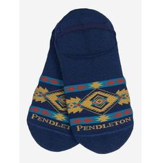 Pendleton Eagle Gift No Show Socks - Medium / Navy Pendleton Woolen Mills, Heel Grips, Topo Designs, Invisible Socks, Womens Sleeveless Tops, The Invisible, No Show Socks, Casual Socks, Arch Support