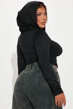 Available In Mocha And Black. Long Sleeve Hooded Detail Front Sreen Cropped Stretched 96% Polyester 4% Spandex Imported | Can't Talk Right Now Hooded Top in Black size 2X by Fashion Nova Fitted Top With Drawstring Hood For Streetwear, Hooded Tops With High Stretch For Fall, Hooded High Stretch Tops For Fall, Hooded High-stretch Tops For Fall, High Stretch Hooded Tops For Fall, Fitted Top With Drawstring Hood, Casual High Stretch Hooded Tops, Fitted Black Hooded Top, Black Fitted Hooded Top