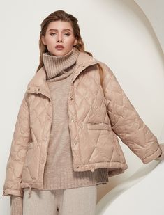 Christmas Gift Womens Coats 2021 Winter Single Breasted Coat With Pock – Kukombo Casual Beige Quilted Puffer Jacket, Hooded Beige Puffer Outerwear, Khaki Long-sleeve Puffer Jacket For Cold Weather, Khaki Puffer Jacket For Cold Weather In Fall, Fall Khaki Puffer Jacket For Cold Weather, Beige Puffer Jacket For Winter, Beige Long Sleeve Puffer Jacket For Winter, Quilted Winter Utility Jacket With Long Sleeves, Khaki Puffer Outerwear For Cold Weather