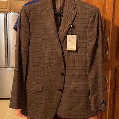 New With Tags Ralph Lauren Blazer/ Sports Coat Size 44. Stretch Fabric With Ultraflex. Brown Pattern. Smoke Free Home Mens Lightweight Jacket, Ralph Lauren Blazer, Blue Trench Coat, Mens Sport Coat, Polo Sport Ralph Lauren, Sports Coat, Chaps Ralph Lauren, Quarter Zip Jacket, Brown Pattern