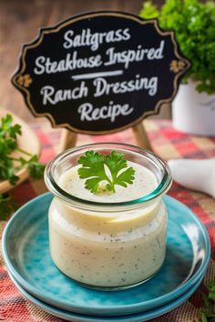 Saltgrass Steakhouse Ranch Dressing Recipe - Wink Recipe Texas Roadhouse Ranch Dressing Recipe, Texas Roadhouse Ranch Dressing, Restaurant Style Ranch Dressing, Easy Homemade Ranch, Ranch Dressing Recipe Homemade, Salty Marshmallow, Homemade Ranch Seasoning, Tomato Cucumber Salad, Homemade Marshmallow