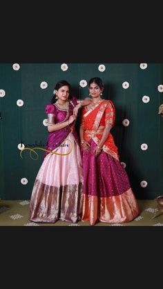 Half Saree Pastel Colours, Styling Saree, Engagement Clothes, Saree Red, Lehenga Saree Design, Lehenga Dupatta, Half Saree Lehenga