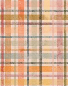 an orange and yellow plaid pattern is shown in this image, it appears to be very colorful