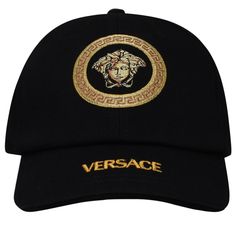 New With Tags Purchased From Nordstrom Rack No Defects I Also Posted My Receipt Size 59 100% Cotton Made In Italy Designer Model Number: 10015901a06340 Designer Colour: 1b000gold Refer To The Versace Website For Sizing, I Posted The Sizing Measurements From There Website Classic Black Hat With Logo Detail, Designer Snapback Baseball Cap With Embroidered Logo, Luxury Embroidered Logo Snapback Baseball Cap, Designer Baseball Cap With Embroidered Logo, Luxury Snapback Baseball Cap With Embroidered Logo, Luxury Embroidered Snapback Baseball Cap, Designer Embroidered Logo Baseball Cap, Luxury Baseball Cap With Logo And Curved Brim, Luxury Baseball Cap With Embroidered Logo And Visor