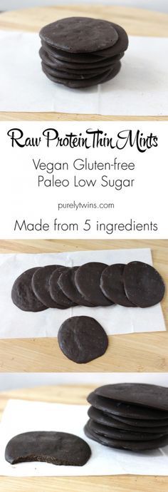 four images showing how to make raw protein muffins with vegan gluen and