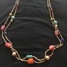 Perfect For Almost Any Color Clothing This Necklace Has Multiple Color And Style Beads Including Purple, Navy, Fuchsia, Lime Green, Pearl, Gold, Turquoise, Burgundy And Coral. Lobster Claw Closure With 5” Extender. Adjustable Multicolor Necklace With Gold Beads, Purple Large Beaded Necklace, Elegant Double Strand Multicolor Beads, Elegant Multicolor Double Strand Beads, Elegant Multicolor Beaded Necklaces For Beach, Elegant Multi-color Double Strand Beads, Elegant Multicolor Beaded Necklace For Beach, Elegant Purple Necklaces For Beach, Elegant Purple Necklace For The Beach