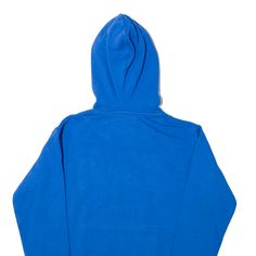 Item is in good used condition. >Size: XXS >Armpit To Armpit: 23" >Armpit To Cuff: 23" >Collar To Hem: 25" Blue Hooded Sweatshirt With Kangaroo Pocket, Blue Hoodie With Ribbed Cuffs, Blue Hooded Hoodie With Ribbed Cuffs, Blue Fleece Sweatshirt With Kangaroo Pocket, Blue Hoodie With Kangaroo Pocket, Light Blue Hoodie With Ribbed Cuffs For Winter, Blue Hooded Hoodie With Kangaroo Pocket, Blue Fleece Hoodie With Ribbed Cuffs, Blue Hip Hop Sweatshirt For Streetwear