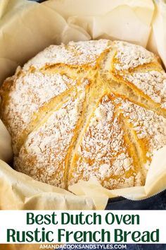 the best dutch oven rustic french bread